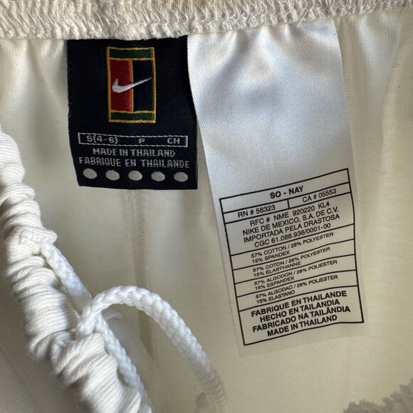 RARE VINTAGE Y2K Nike Alpha Project White Tennis Skirt Mini 5-Dot Logo S - Picture 5 of 11